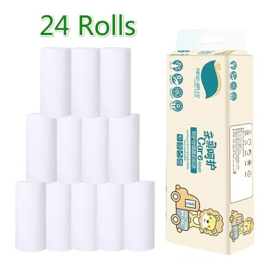 

1224 Rolls Toilet Paper Bulk Rolls Bath Tissue Bathroom White Soft 4-Ply Suitable for Mother&Baby