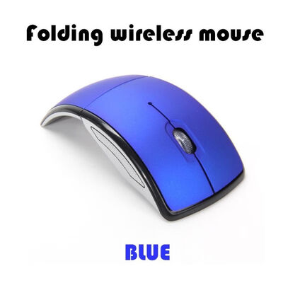 

24Ghz Wireless Mouse Foldable Computer Mini Travel Notebook Mute Mouse USB Receiver for Laptop PC