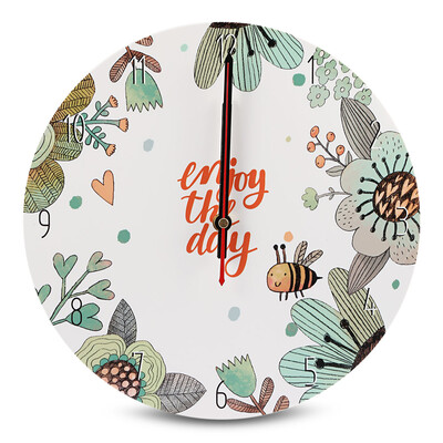 

APC001c Stylish Circular Cartoon Wall Clock UV Printing