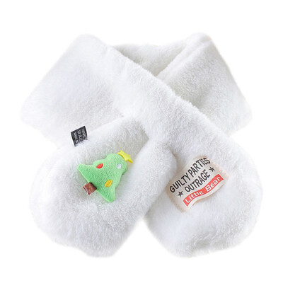 

Baby Scarf Kids Neckerchief Winter Christmas Warm Scarves Girl Kids Cute Cartoon Plush Scarf
