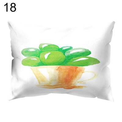 

Fresh Bonsai Plant Square Throw Pillow Case Cushion Cover Sofa Bedding Articles