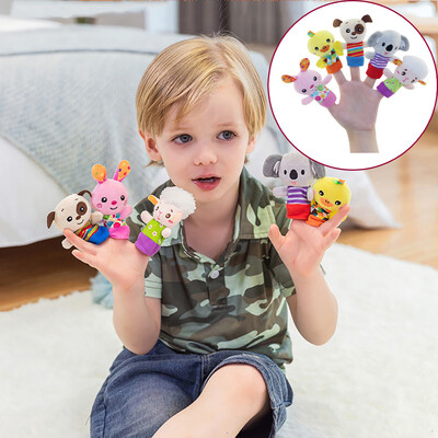 

YIWULA Cute Cartoon Animal Story Hand Puppets For Kids Baby Educational Gifts