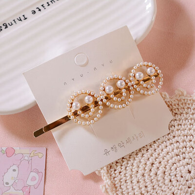 

Girls Hair Clips With Pearl Design Hair Pin Girl Hair Clips Set Children Hairpin Princess Hair Accessories