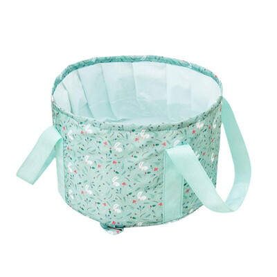 

Household Foot Bath Foldable Basin Bucket Shape Basin Waterproof Basin Portable Unique Basin With Handle