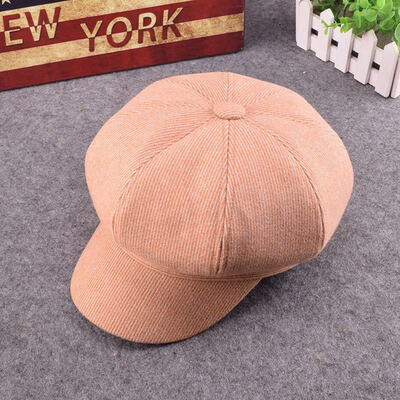 

Hat Female Autumn&Winter Chao Baitao British Beret retro wool octagonal hat Japanese fashion duck tongue hat