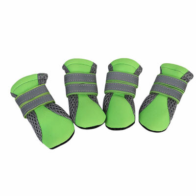 

New 4pcsset Outdoor Waterproof Nonslip Anti-stain Dog Cat Socks Booties Shoes Wth Rubber Sole Pet Paw Protector