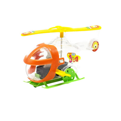 

〖Follure〗Children Educational Toys Transparent Mini Wind-up Winding Helicopter Toy