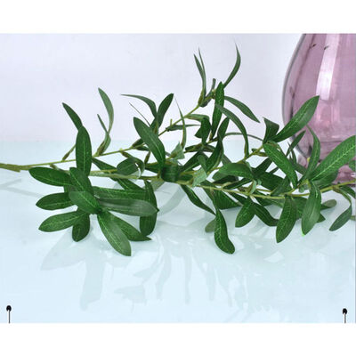 

Green Simulation Artificial Olive Branch Artificial Green Plant Leaves for Home Party Decor Flower Arrangement Supplies
