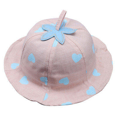 

Baby Summer Sun Hat Babies Girls Printing Breathable Lovely Love Shape Outdoor Climbing Fisherman Hats For 0-12M