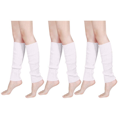 

Tailored Women & Men Fluorescence Color Stripe Boot Cuffs Warmer Knit Leg Party Stockings