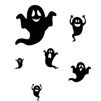 

Chic Halloween Cartoon Ghost Pattern PVC Baby Room Wall Sticker Removed Environmentally Style Wall Sticker