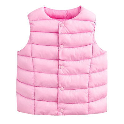 

Kids Winter Vest Children Girls Floral Pattern Jacket Winter Baby Boys Warm Outerwear Coats Children Outfits