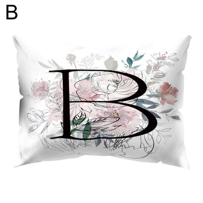 

Vintage Flower Letter Throw Pillow Protector Case Cushion Cover Bedding Articles