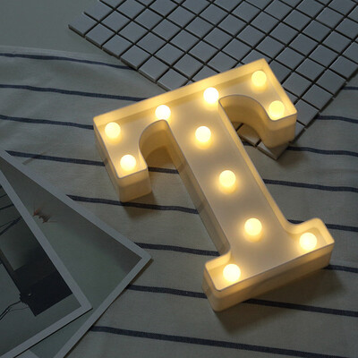 

Siaonvr Alphabet LED Letter Lights Light Up White Plastic Letters Standing Hanging N