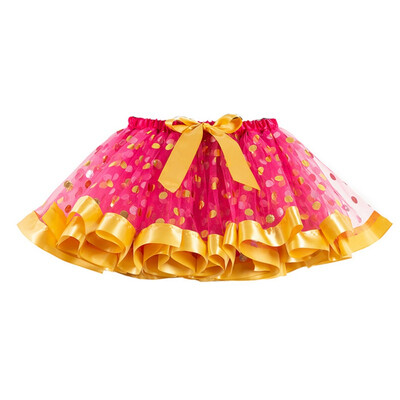 

Baby Girls Skirt Halloween Tutu Princess Mesh Dot Print Matching Children High Waist Ballet Kids Party Dance Skirts 2-7Y 2019