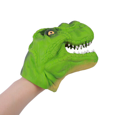 

Tailored Dinosaur Soft Hand Puppet Baby Infant Kid Toy For jaws Cake Decoration Topper