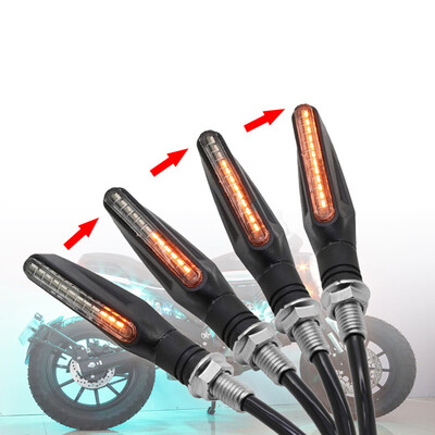 

3000K 12V Motorcycle Turn Signal Light Driving 12LED Luminous Lamps Accessory