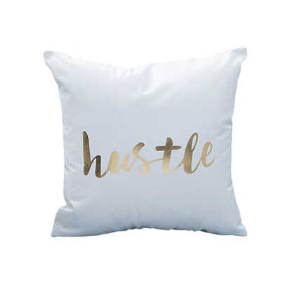 

Hight Quality Bronzing Gold Pillow Pillowcase Cotton Linen Printed 4545 CM