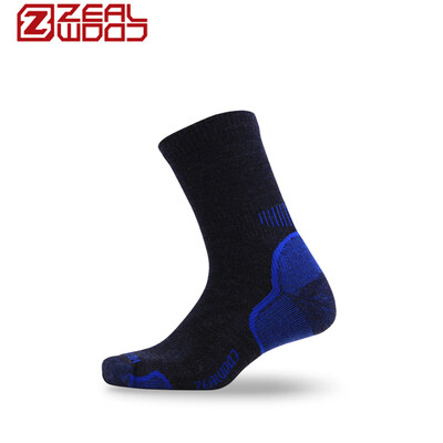 

Saile ZEALWOOD Merino wool mountaineering ski hiking warm antibacterial wool socks north of the land I blue 18007Z040 M