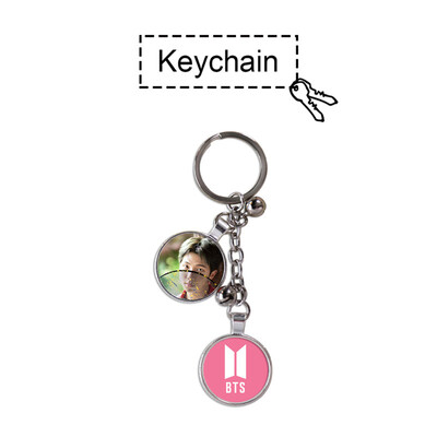 

CAR-TOBBY Kpop BTS Keychain Suga V TATA Alloy Key Chain Keyring Bag Pendant