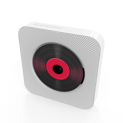 

Wall Mounted CD Player Bluetooth Speakers Home Audio Boombox with Remote Control FM Radio AUX Input Headphone Output U Disk Music