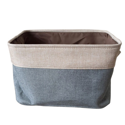 

Cover-less Cotton Linen Storage Baskets Double-layer Storage Box Canvas Clothes Toy Car Storage Compartment Wine Red Large