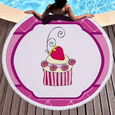 

Toponeto 1 PC Round Beach Pool Home Shower Towel Blanket Table Cloth Yoga Mat