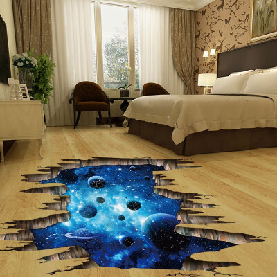 

3d cosmic space galaxy children wall stickers for kids rooms adesivos parede quarto stickers muraux pour enfants chambres decora