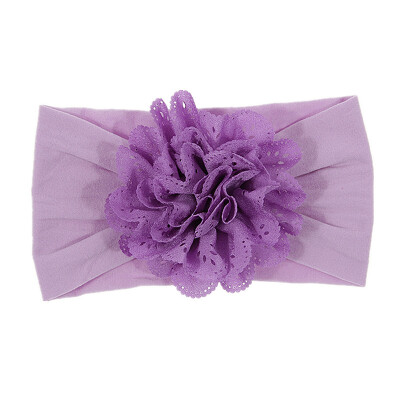 

15 colors Newborn Floral HeadBand Baby Lace Flower Headwrap Infant Elastic Headband Toddler Hair Turban Headwear