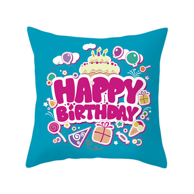 

Unicorn Happy Birthday Pillowcases Popular Unicorn Throw Pillow Case Cushion Cover Home Sofa Office Decorative 18"X18
