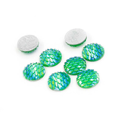 

40 Fashion Fish Scale Style Flat Back Resin For Bracelet Earrings Accessories