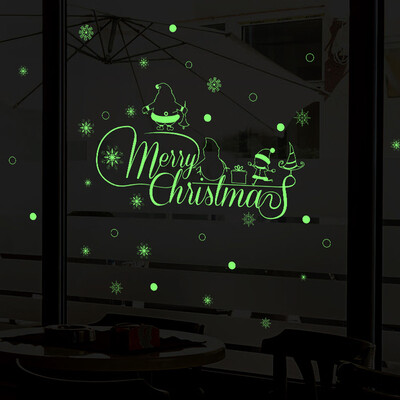 

Tailored Merry Christmas Luminous Removable Wall Window Stickers Art Decals Home Shop Dec