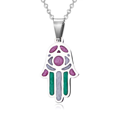 

New Colorful Stainless Steel Animal Enamel Necklace Pendant Women Charm Jewelry Gift