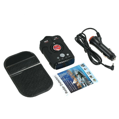 

360 Degree Car Radar Detector 16 Band LED Display Anti Radar Detector XK NK Ku Ka Laser Security RussiaEnglish Version