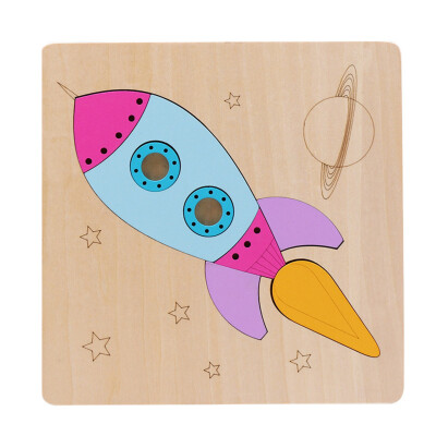 

Tailored Development Baby Toys 3D Wooden Puzzle Cartoon Learning Educational Kids Toy