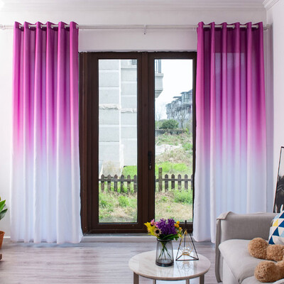 

Solid Gradient Window Tulle Curtain Sheer Drape Valance Bedroom Curtain Living Room Home Decor