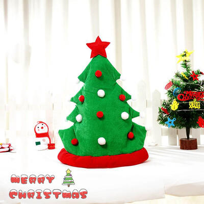 

〖Follure〗Christmas Tree Funny Party Hats Christmas Hats Plush Costume Outfit Novelty Toy