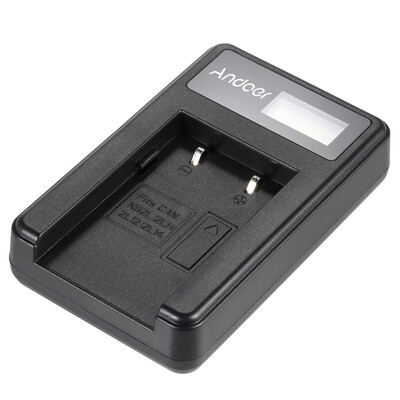 

Andoer 2pcs 72V 1200mAh Rechargeable Li-ion Battery with LCD USB Charger Kit for Canon EOS 350D 400D PowerShot G7 G9 S30 S40 S45