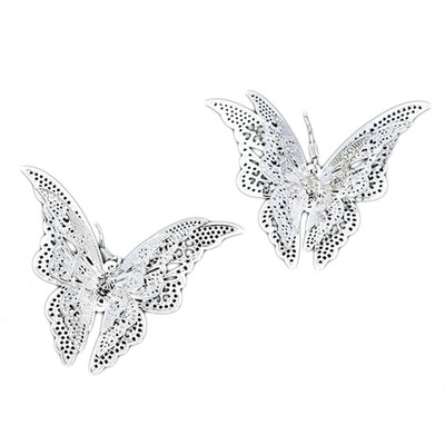 

New Fashion Female Popular Jewelry Ladies Eardrop Jewelry 925 Sterling Silver Women Charming Butterfly Dangle Hook Earrings
