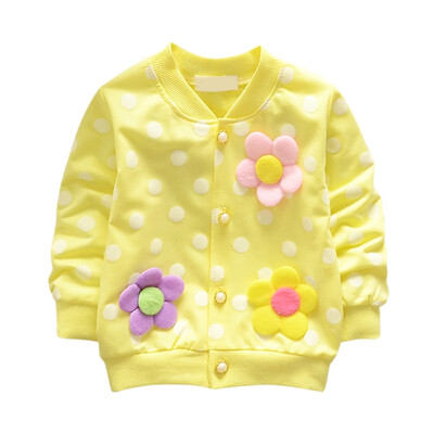 

Baby Girl Outerwear Sweatshirt Floral Print Cute Sweatshirt Kids Coat Outfits Tops