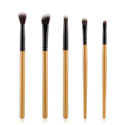

5 Pcs New Aluminum Brushes Eyeshadow Lip Eyeliner Brush Make Up Tool Cosmetic