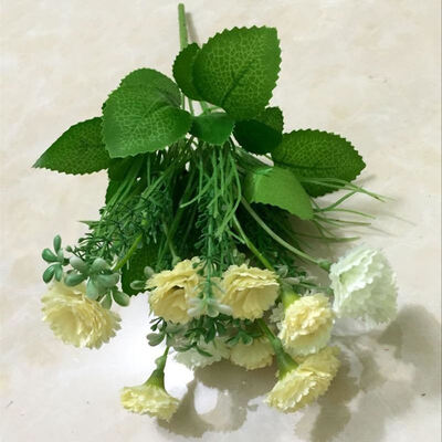 

Artificial Bridal Floral Decor Plant Flower Arrangement Fake Silk Clove Flowers Bouquet Decor
