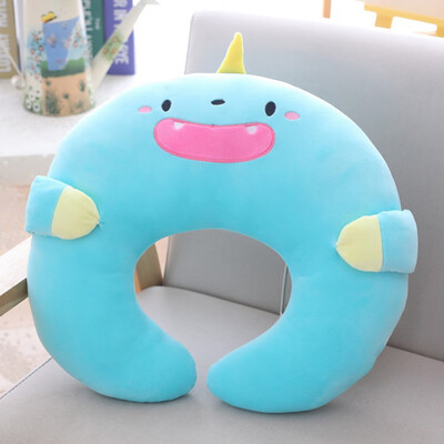 

1Pc Cartoon Animal Unicorn Shape U-shaped Pillow Plush Toy Pig Doll Neck Pillow