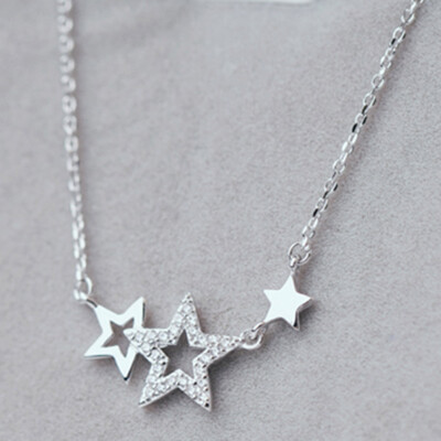 

2019 925 Sterling-silver Necklaces Star Pendants Necklaces Jewelry Collar Necklace Pendants For Women