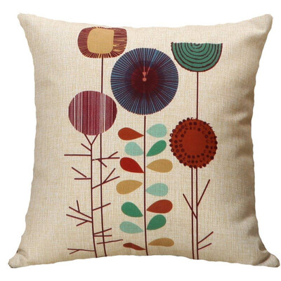 

〖Follure〗Style of Art Pillow Pillow Cases Linen Sofa Cushion Cover Home Decor Pillow Core