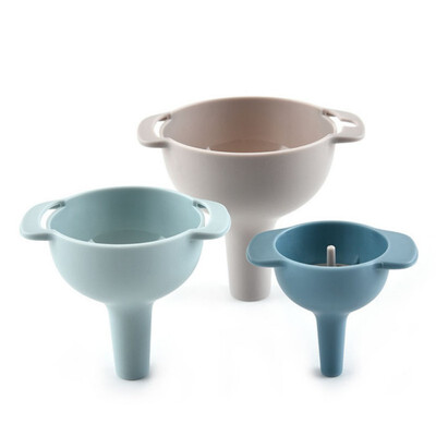 

3 Pcs 3 In 1 Household Funnel Multifunctional Dispensing Funnel With Smooth Inner Wall