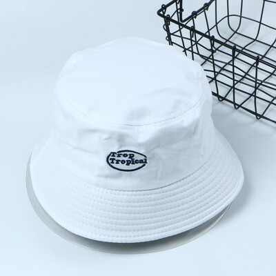 

Korean retro recreational letter potted hat female foldable fisherman hat male couple hat spring&summer sunscreen hat