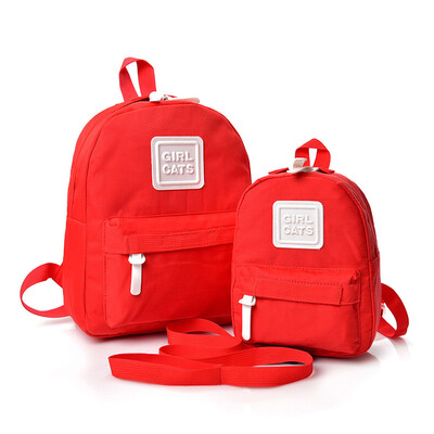 

Tailored Cartoon Alphabet Student Backpack Casual Large Capacity Travel 2 Piece Set