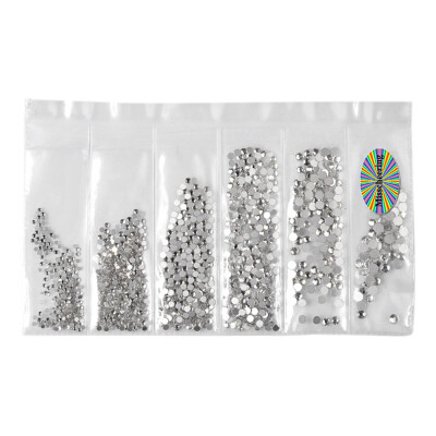 

Gobestart Nail Art Rhinestones Glitter Diamond Crystal Gems 3D Tips DIY Decoration