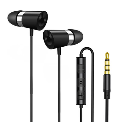 

Vatican Sinuo original earphones in-ear computer mobile phone eating chicken game K song subwoofer noise reduction cable control with wheat HIFI magic sound earplugs Apple Huawei millet phone S8 black